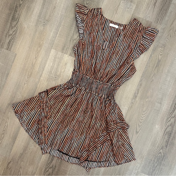 Ramy Brook Striped Jessie V-Neck Mini Dress - Picture 3 of 8